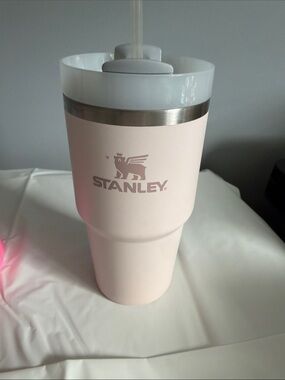 Stanley Light Pink Insulated Tumbler with Clear Lid